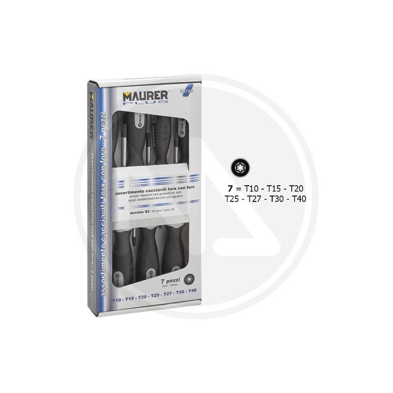 CACCIAVITI TORX SERIE 7 PZ. "S2" MAURER PLUS