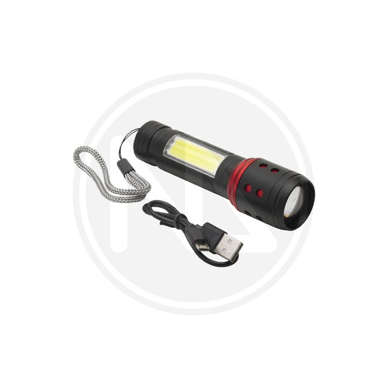 ALUMINUM LED TORCH WITH RECHARGEABLE BATTERY MAURER