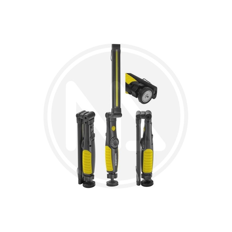 TORCIA LED GIREVOLE a BATTERIA RICaricabile MAURER