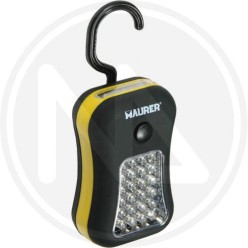 torcia a batteria magnetica 24+4 led maurer