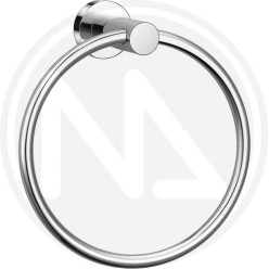 CHROMIUM PLATED BATH TOWEL RING "AQUA" MAURER