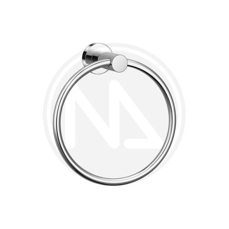 CHROMIUM PLATED BATH TOWEL RING "AQUA" MAURER