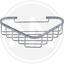 PORTAOGGETTI PER BAGNO IN ACCIAIO INOX ANGOLARE "AQUA" MAURER