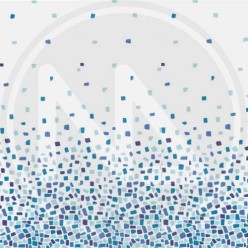 POLYESTER SHOWER CURTAIN "PIETRE BLU" MAURER