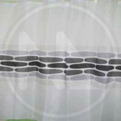 POLYESTER SHOWER CURTAIN "SASSI GRIGI" MAURER*