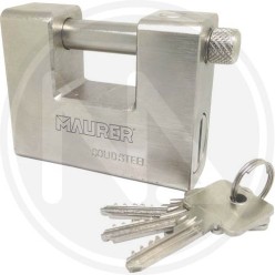 LUCCHETTO PER SERRANDA ACCIAIO CEMENTATO MAURER*