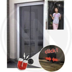 ZANZARIERA CON velcro per porte a STRISCE MAGNETICHE MAURER