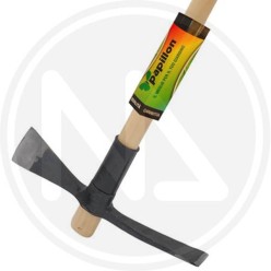 FORGED STEEL HOE AXE WITH FSC WOODEN HANDLE PAPILLON