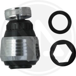 AERATOR FOR TAP WITH RING NUT AND JOINT MAURER