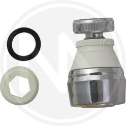 AERATOR FOR TAP WITH RING NUT AND WHITE JOINT MAURER