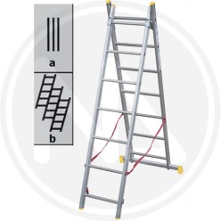 SCALA INDUSTRIALE BIVALENTE ALLUMINIO MAURER