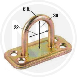 TROPICALIZED STEEL PLATE FOR USE WIYH PADLOCK MAURER