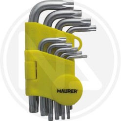 CHIAVI maschio TORX IN SERIE 9 pz. maurer