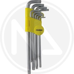 torx long keys 9 pieces set maurer