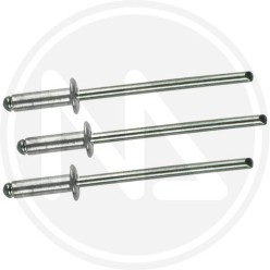 broad head aluminium rivets box 4,0 mm. maurer
