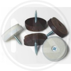 SCIVOLI IN FELTRO marrone CON VITE MAURER