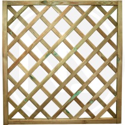 impregnated wood trellis "quadro" papillon