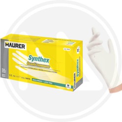 DISPOSABLE LATEX FREE GLOVES "SYNTHEX" MAURER*