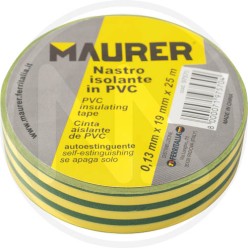 YELLOW-GREEN PVC insulating tape maurer