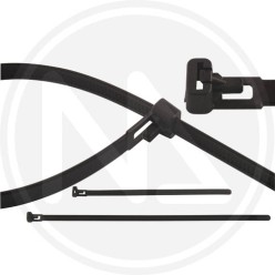 fascettA DI CABLAGGIO APRIBILE NERA IN NYLON MAURER