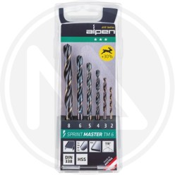 set 6 PCS. drills FOR METAL "hss SPRINT MASTER TM 6" alpen