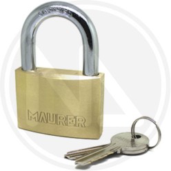 LUCCHETTO AD ARCO IN OTTONE PESANTE "KA" MAURER