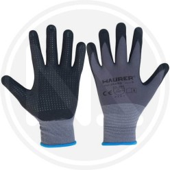 NITRILE WORK GLOVES "NITRODOT" MAURER