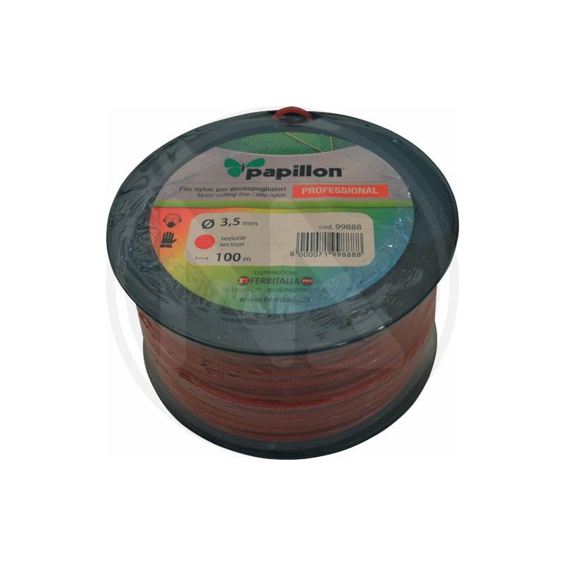FILO NYLON tondo PER DECESPUGLIATORE "prof" papillon