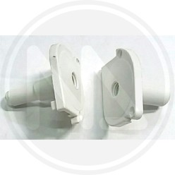 RICAMBI PER ZANZARIERA KIT MAURER - TAPPI LATERALI DX-SX BIANCO