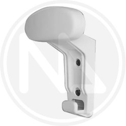 white PLASTIC COAT HANGER