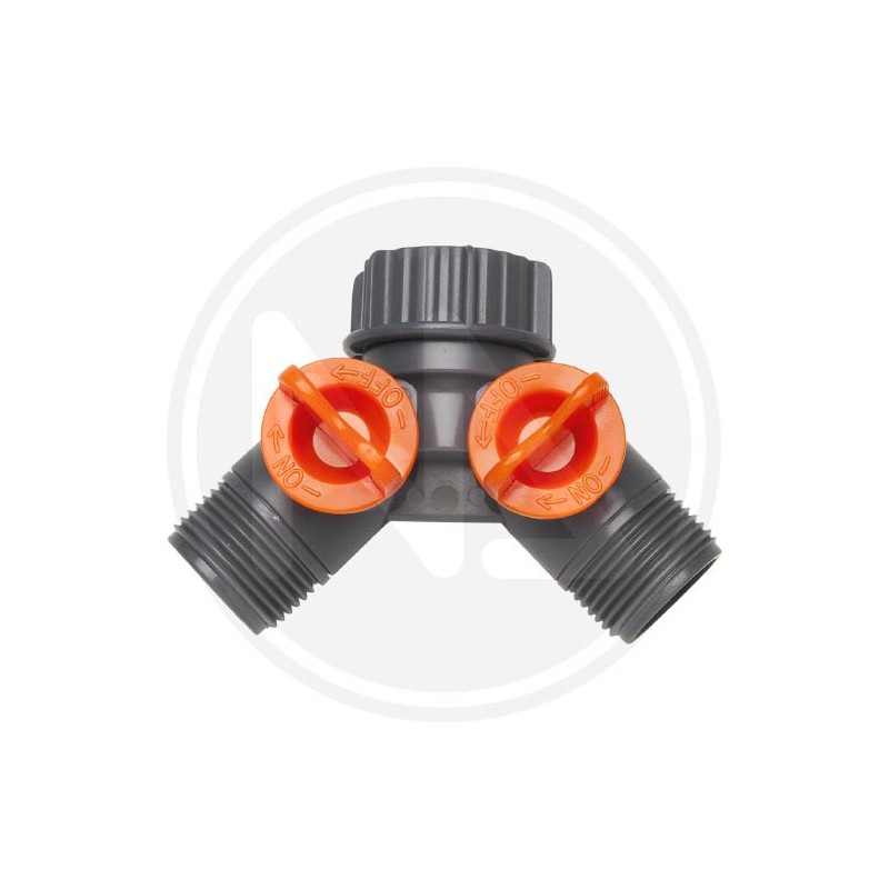 presa a doppio rubinetto maschio IN PVC papillon presa a doppio rubinetto maschio IN PVC papillon