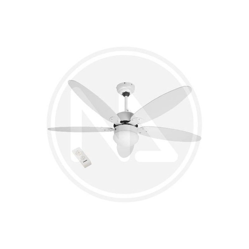VENTILATORE a SOFFITTO 5 PALE CON LUCE "IBISCO" MAURER
