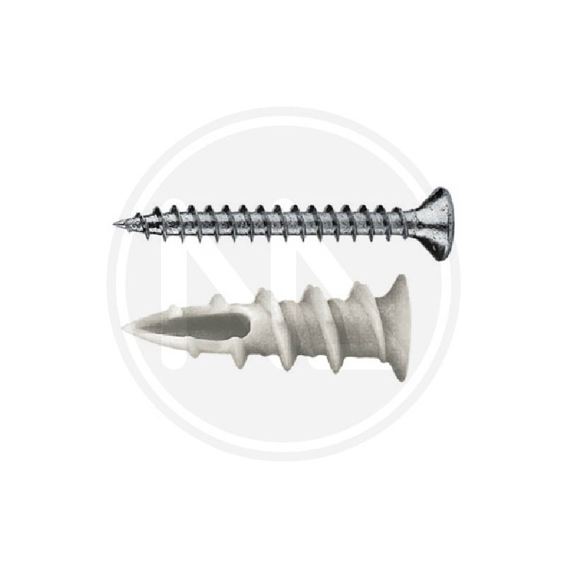 PLASTER PLUG in NYLON with screw MAURER plus PLASTER PLUG in NYLON with screw MAURER plus