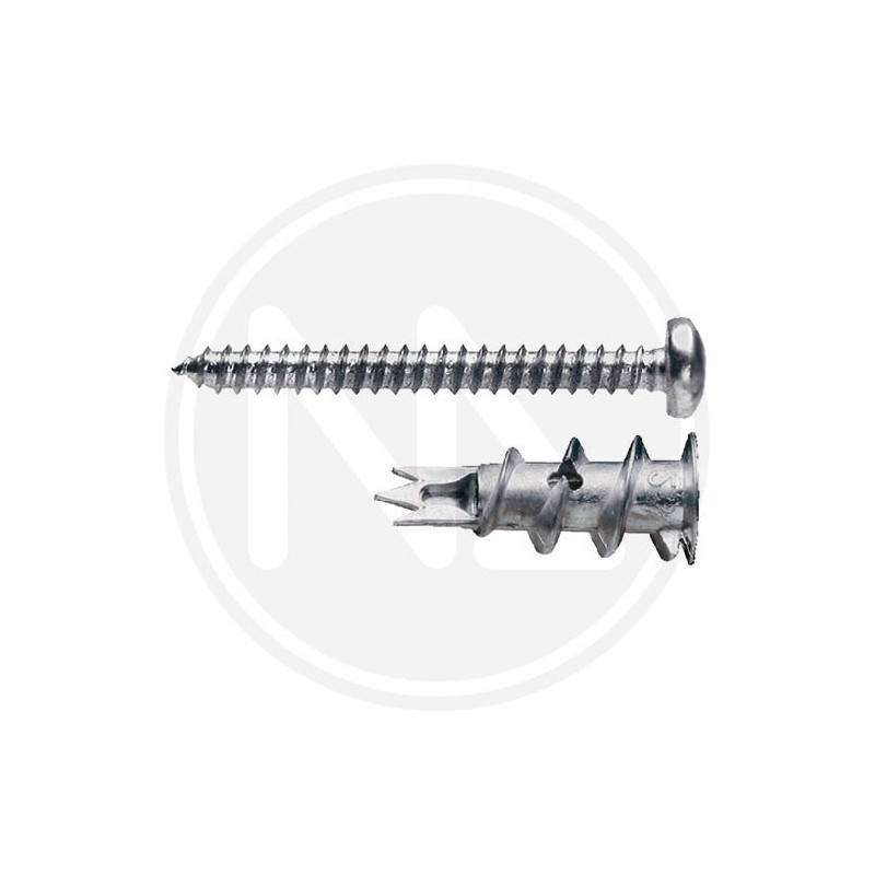 ZAMAK DOWEL FOR PLASTERBOARD with screw MAURER plus ZAMAK DOWEL FOR PLASTERBOARD with screw MAURER plus