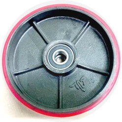 SPARE PARTS FOR PALLET TRUCKS (83069) MAURER - LARGE WHEEL RUBBER HANDLE SIDE