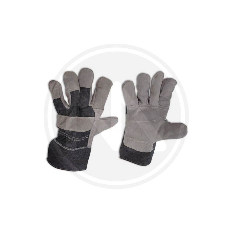 crust gloves  with cloth back