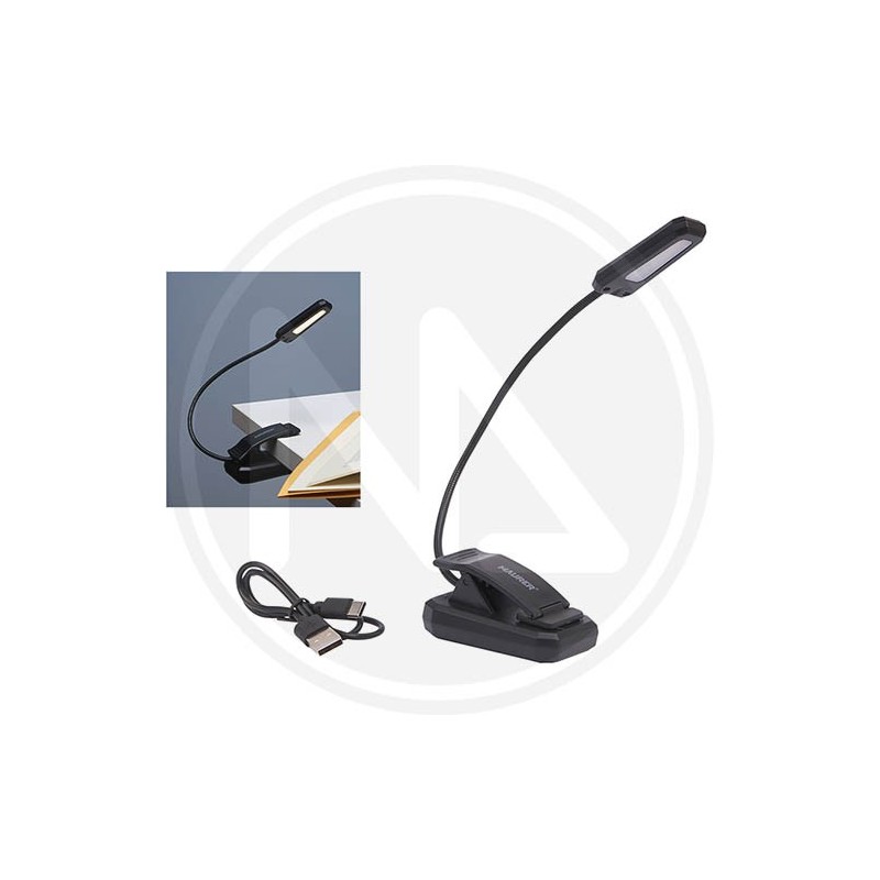 USB RECHARGEABLE LED TABLE LAMP WITH CLIP MAURER