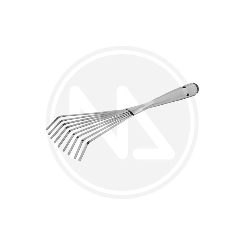 LEAF RAKE WITH STEEL HANDLE PAPILLON