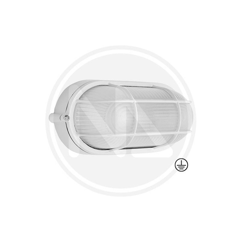 GARDEN ceiling light "OVALE BIANCO" papillon