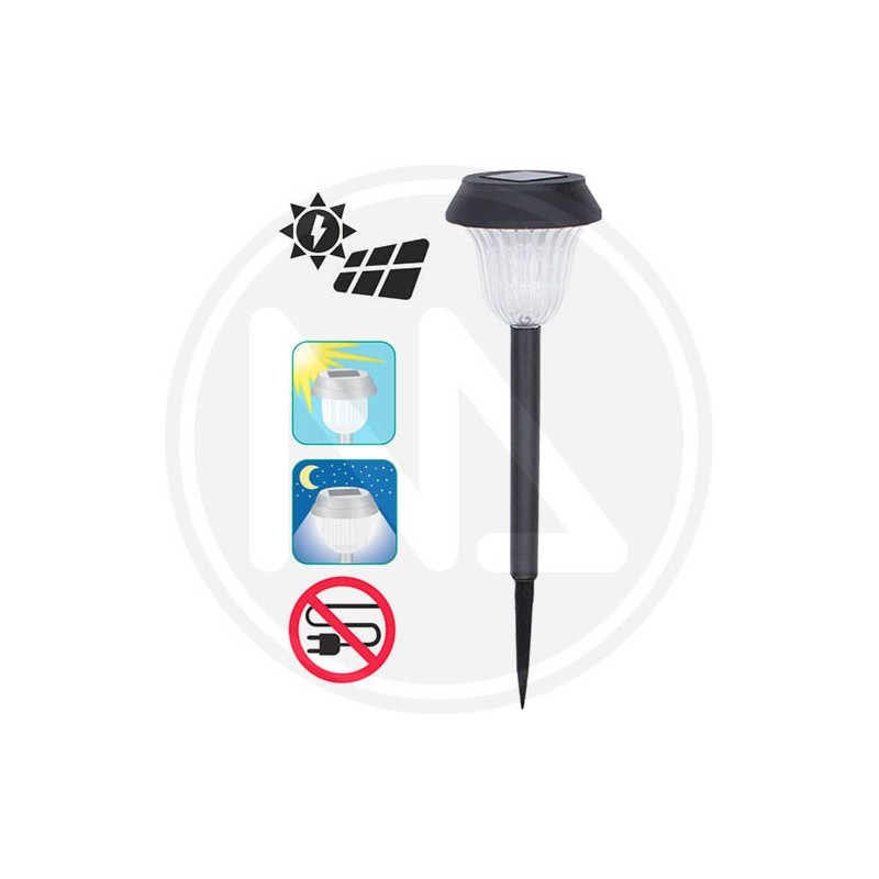 Solar lamp for garden "HELIOS NERO" papillon