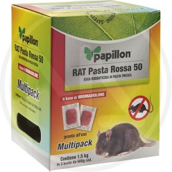 ESCA TOPICIDA "RAT PASTA ROSSA 50" papillon