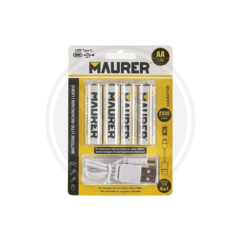 STILO USB RECHARGEABLE BATTERIES MAURER
