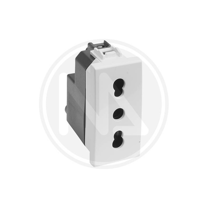 PRESA DI SICUREZZA BIPASSO delight bianco MAURER