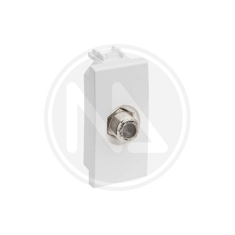 PRESA COASSIALE SAT/TV TIPO F LINEA delight bianco maurer
