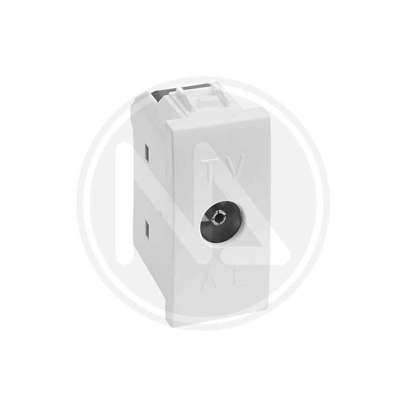 PRESA TV/SAT COASSIALE LINEA DELIGHT BIANCO LUCIDO MAURER