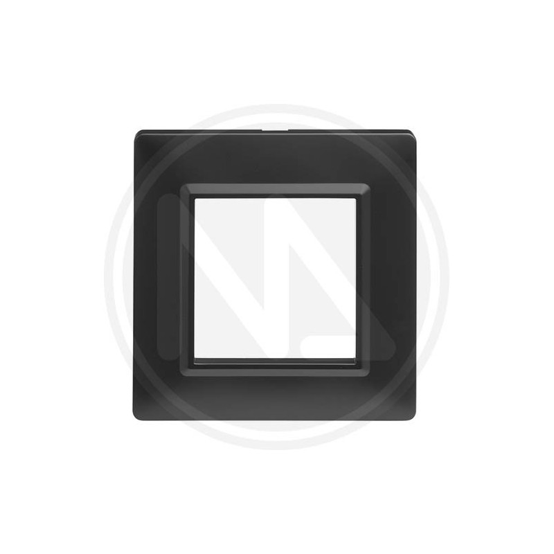 COPRINTERRUTTORE LINEA DELIGHT 2 POSTI NERO maurer