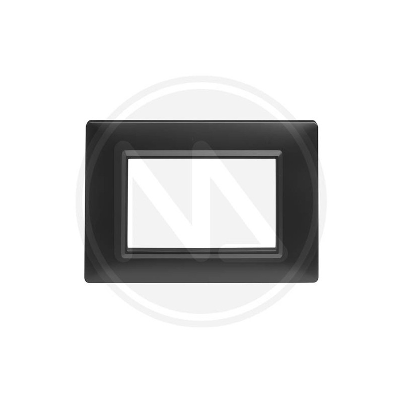 COPRINTERRUTTORE LINEA DELIGHT 3 POSTI NERO maurer