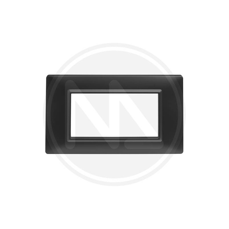 COPRINTERRUTTORE LINEA DELIGHT 4 POSTI NERO maurer