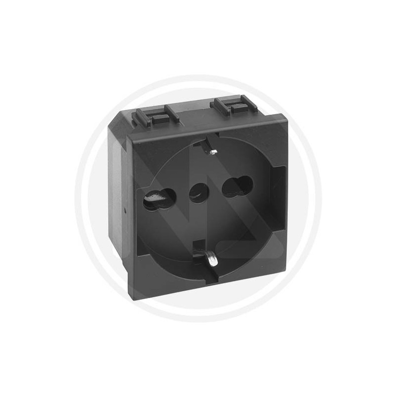 PRESA DI SICUREZZA SCHUKO LINEA delight NERA MAURER