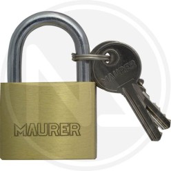LUCCHETTO ad arco in OTTONE PESANTE maurer